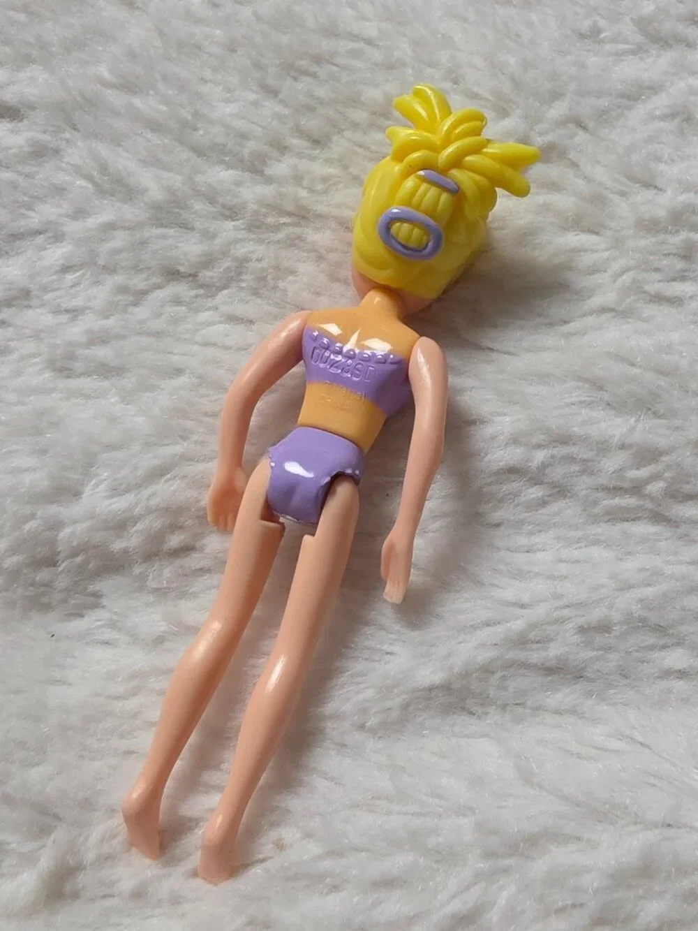 Vintage 2002 Polly Pocket Beach Style SUV Mattel Nude Mini Doll Toy